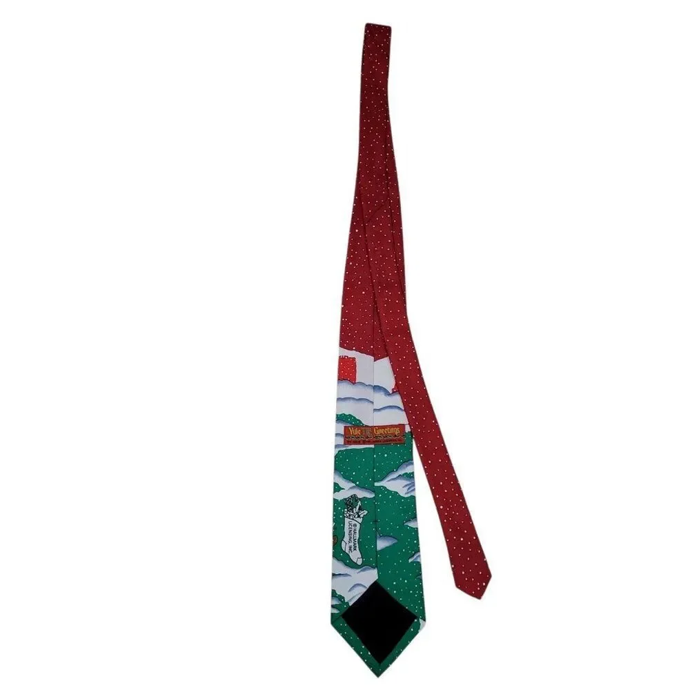Yule TIE Greetings Christmas Neck Tie Hallmark Mens 57